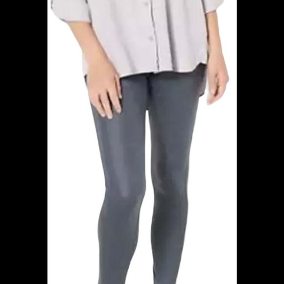 Legacy Faux Leather Regular Length Leggings Slate - Regular - Picture 1 of 1